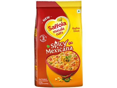 Saffola Masala Oats Spicy Mexican, Healthy & Tasty, Anytime Snack, 400 g