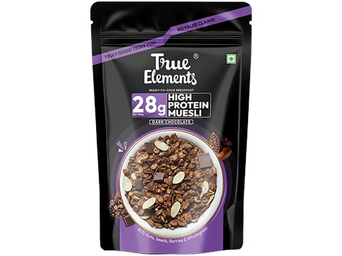 True Elements High Protein Muesli - Dark Chocolate, 400 g