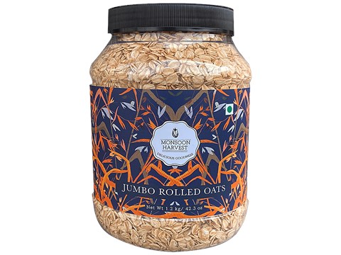 Wingreens Harvest Gluten Free Rolled Oats - Dietary Fibre Rich, Healthy Breakfast, 1.2 kg
