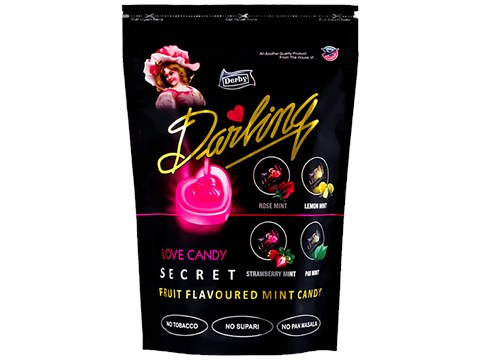 DERBY Darling Secret Fruit Flavoured Mint Candy - Assorted, Chewy Texture, 175 g