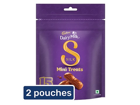 Cadbury Dairy Milk Silk Mini Treats Chocolate Bar, 2x135 g