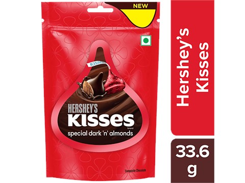 Hershey's Kisses Special Dark 'N' Almonds Chocolate, 33.6 g