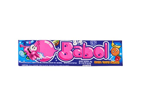 Big Babol Imported Rasa Tutti Frutti Bubble Gum, 20 g