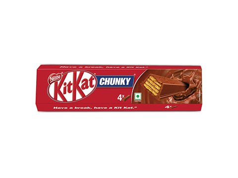 Nestle KitKat Chunky Chocolate Coated Wafer Bars, 160 g