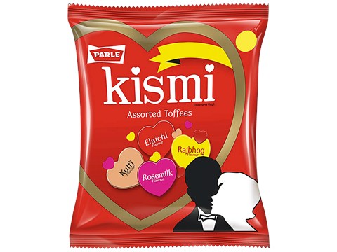 Parle Kismi Toffee - Assorted With Elaichi, Rosemilk, Kulfi & Rajbhog, 245.5 g