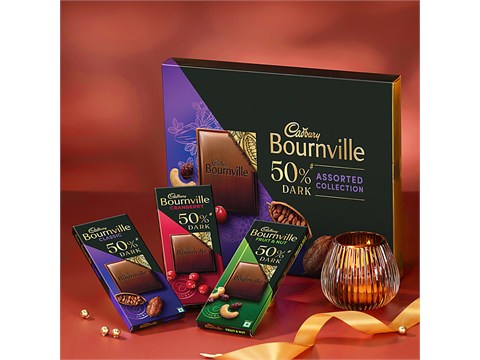 Cadbury Celebrations Bournville Dark Chocolate Assorted Collection Gift Pack, 228 g