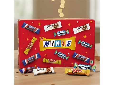 Snickers Best of Minis Assorted Chocolate Gift Pack, 195.5 g