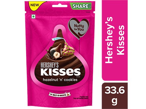 Hershey's Kisses Hazelnut 'N' Cookies Chocolate, 33.6 g