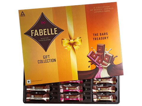 Fabelle Chocolates - The Bars Treasury, Assorted Gift Pack, 168 g