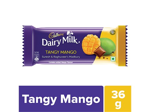 Cadbury Dairy Milk Tango Mango Chocolate Bar, 36 g
