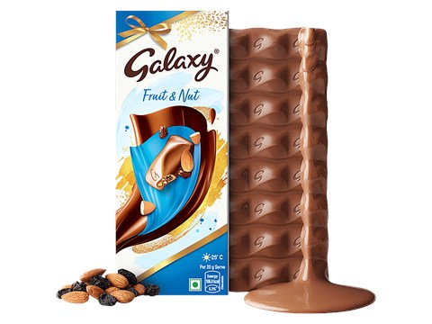 Galaxy Fruit & Nut Chocolate Bar For Gifting, 100 g