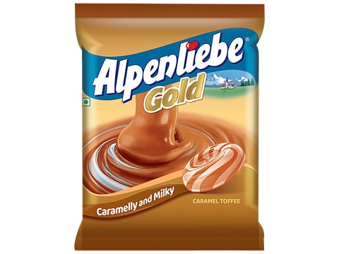 Alpenliebe Gold Caramel Toffee, 297 g