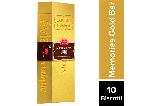 Lavian Exotique Gold Bar - Almond Brittles, 128 g