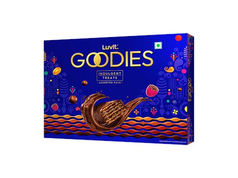 LuvIt Goodies Indulgent Treats - Assorted Pack, Blue, 139.35g