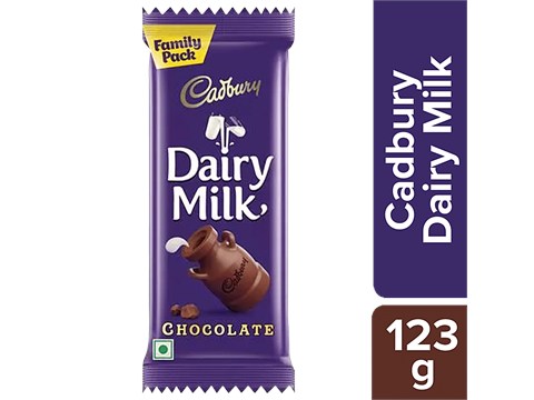 Cadbury Dairy Milk Chocolate Bar - Family Pack, 2 x 123 g
