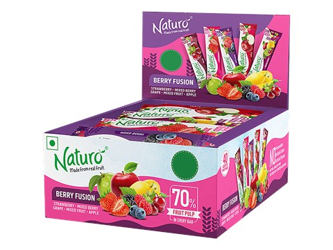 Naturo Assorted Berry Fusion Fruit Bars, 300 g