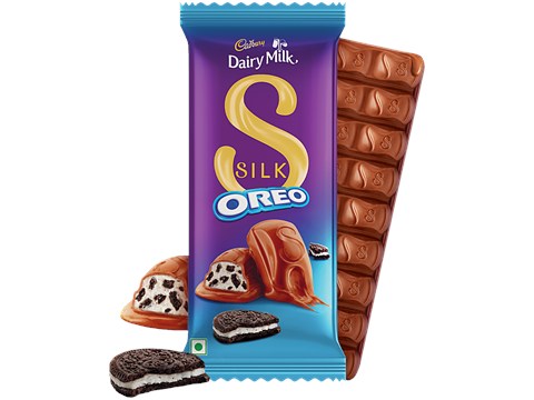 Cadbury Dairy Milk Silk Oreo Chocolate Bar, 124 g