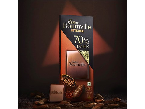 Cadbury Bournville Rich Cocoa 70% Dark Chocolate Bar, 75 g