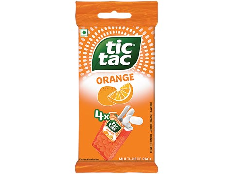 Tic Tac Orange Hard Candy, 52 g