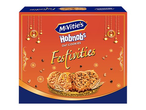 McVitie's Hobnobs Oat Cookies Festivities, 375 g