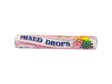 Texass Mixed Drops Roll Candy, 42 g