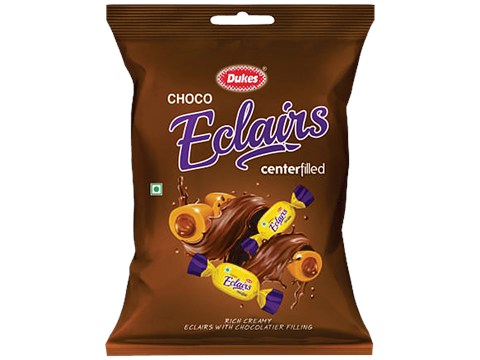 Dukes  Choco Centre Filled Eclairs - Rich & Creamy, 200 g