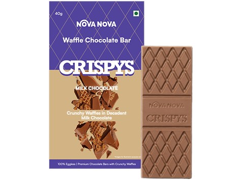 Nova Nova  Crispys Waffle Milk Chocolate Bar, 40 g
