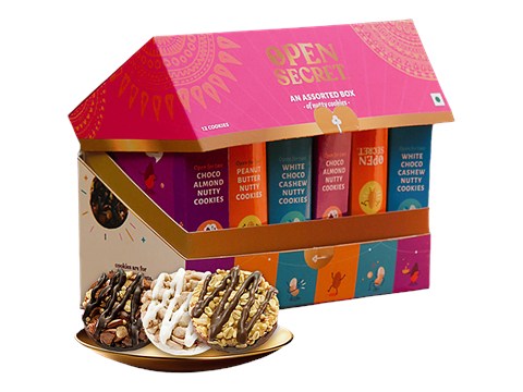 Open Secret Nutty Cookies - Assorted Gift Box, 150 g