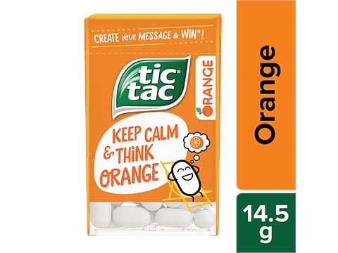 Tic Tac Candy - Gentle Messages, Orange, 14.5 g