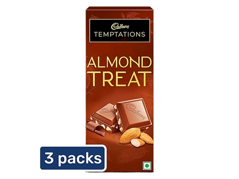 Cadbury Temptations Almond Treat Chocolate Bar, 3x70 g