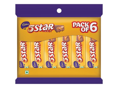 Cadbury 5 Star Kitted Pack Chocolate Bars, 96 g