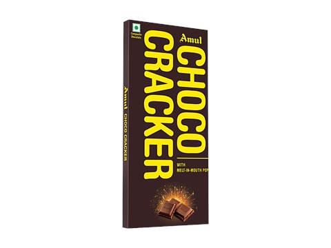 Amul Choco Cracker Chocolate - with Melt-In-Mouth Pop, 150 g