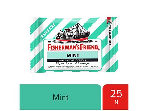 Fisherman's Friend Sugar Free Lozenges - Mint, 25 g