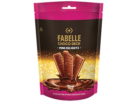 Fabelle Choco Deck - Mini Delights, Milk Chocolate Bars, Gift Pack, 163 g