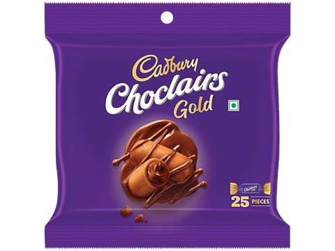 Cadbury Choclairs Gold Candy, 140 g