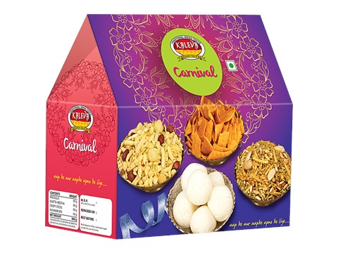 Kaleva Carnival - Rasgulla, Khatta Meetha, Crispy Sticks & Kashmiri Mix, 1.105 kg