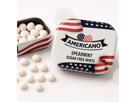 Americano Spearmint Sugar Free Mints, 14 g