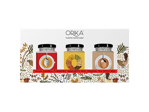 Orika Shahi Kahwa, Turmeric Immunity Mix, Indian Tea Spice Mix, 3 pcs