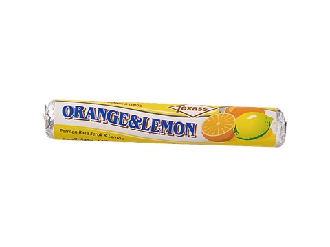 Texass Orange & Lemon Roll Candy, 42 g