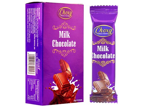 choxy Milk Chocolate Bars, 156 g