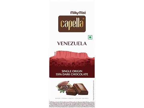 Milky Mist Capella Venezuela Single Origin 55% Dark Chocolate, 125 g