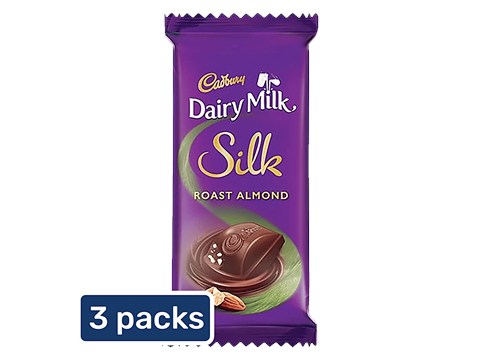 Cadbury Dairy Milk Silk Silk Roast Almond, 3x55 g