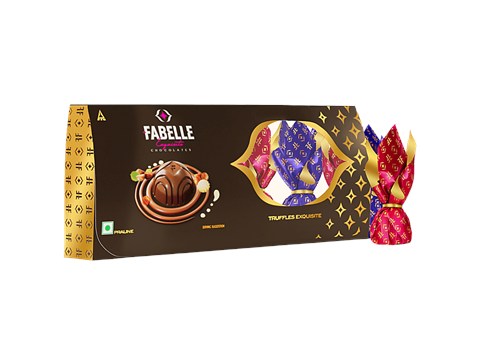Fabelle Hazelnut & Choco Mousse Truffles Exquisite Pralines, 70.5 g