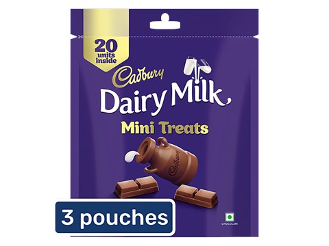 Cadbury Dairy Milk Mini Treats Chocolate Bar, 3x140 g