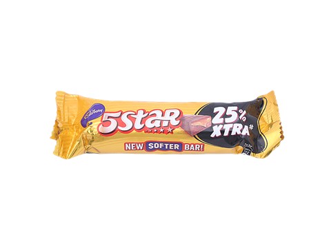 Cadbury 5 Star 5 Star Chocolate Bar, 19.5 g
