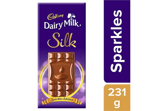 Cadbury Dairy Milk Silk Dairy Milk Silk Chocolate Bar - Sparkles Edition, 231 g