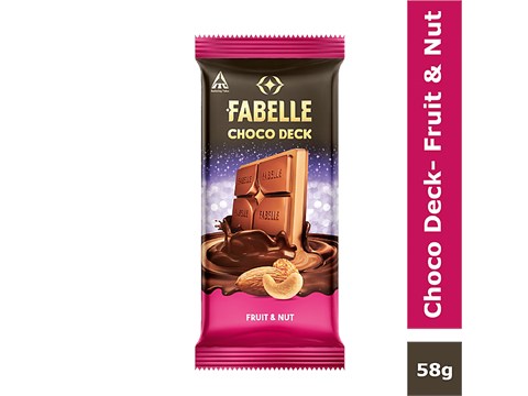 Fabelle Choco Deck - Fruit & Nut, 58 g