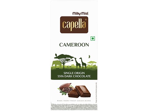 Milky Mist Capella Cameroon Single Origin 55% Dark Chocolate, 125 g