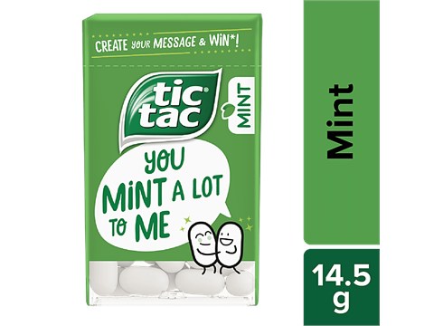 Tic Tac Candy - Gentle Messages, Mint, 14.5 g