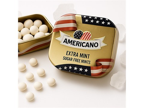 Americano Extra Mint Sugar Free Mints, 14 g